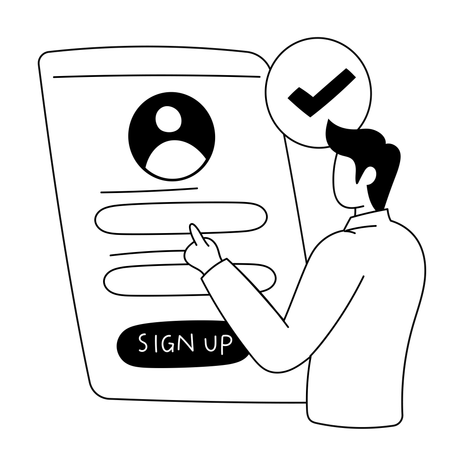 Sign Up Illustration